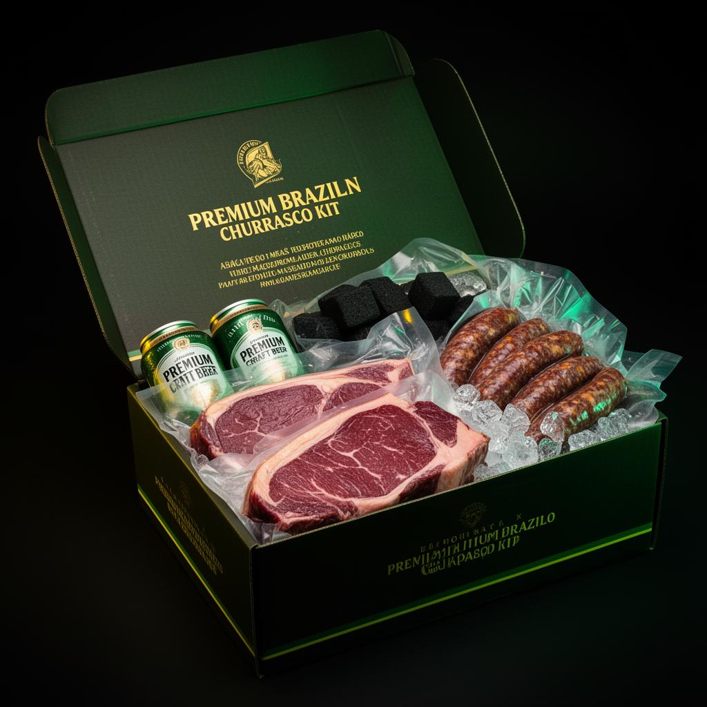 Kit Resenha com churrasco premium e cerveja gelada